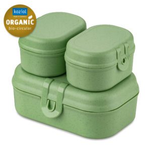 KOZIOL LUNCH BOX SET PASCAL READY MINI NATURE LEAF