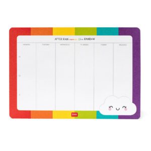 LEG SMART NOTES - PAPER MOUSEPAD & NOTEPAD RAINBOW