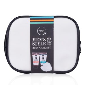 νδρικό travel set σε νεσεσέρ με 2 * 100ml hair & body wash & σφουγγάρι, Men's Style - Accentra