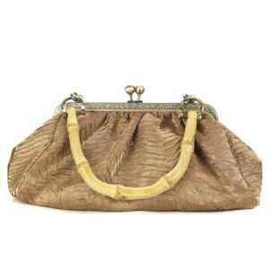 Elegance Clutch bamboo χερούλι και αλυσίδα