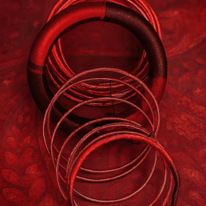 Βραχιόλια boho style σε κόκκινες αποχρώσεις